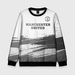 Свитшот детский Manchester United - white gradient посередине, цвет: 3D-черный