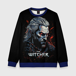 Свитшот детский The Witcher blood, цвет: 3D-синий