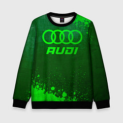 Детский свитшот Audi - green gradient