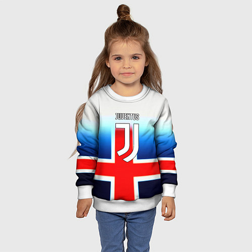 Детский свитшот Ювентус анг / 3D-Белый – фото 4