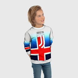 Свитшот детский Ювентус анг, цвет: 3D-белый — фото 2