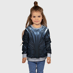 Свитшот детский Металлический карбон, цвет: 3D-меланж — фото 2