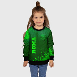 Свитшот детский Roma - green gradient вертикально, цвет: 3D-черный — фото 2