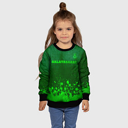 Свитшот детский Galatasaray - green gradient посередине, цвет: 3D-черный — фото 2