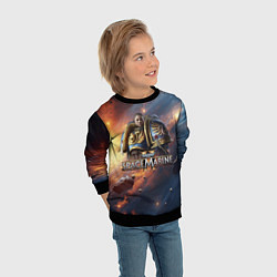 Свитшот детский Warhammer 40000 space marine 2 Captain Titus, цвет: 3D-черный — фото 2