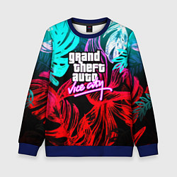Свитшот детский GTA vice city tropic, цвет: 3D-синий