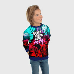 Свитшот детский GTA vice city tropic, цвет: 3D-синий — фото 2