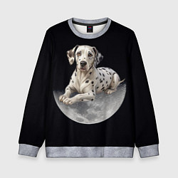 Детский свитшот Далматин и луна