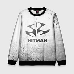 Детский свитшот Hitman - white gradient