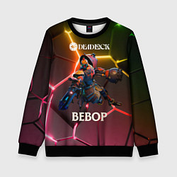 Свитшот детский Deadlock Bebop неоновые плиты, цвет: 3D-черный