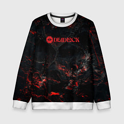 Детский свитшот Deadlock logo red texture