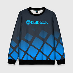 Детский свитшот Deadlock синий логотип