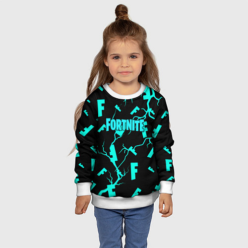 Детский свитшот Fortnite epic games / 3D-Белый – фото 4
