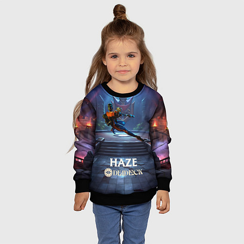 Детский свитшот Haze Deadlock / 3D-Черный – фото 4