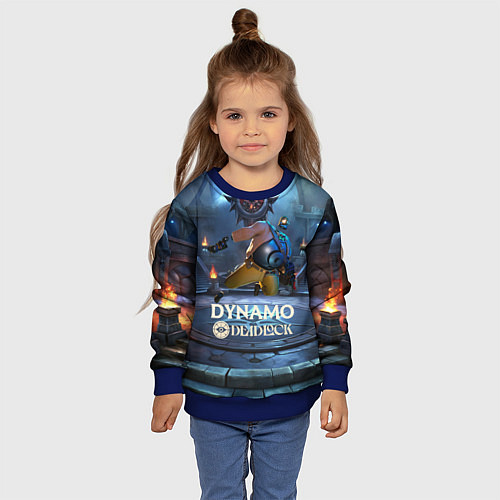 Детский свитшот Deadlock Dynamo / 3D-Синий – фото 4