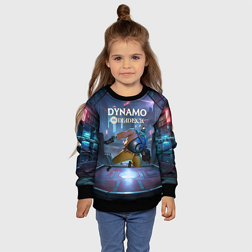 Детский свитшот Deadlock Dynamo / 3D-Черный – фото 4