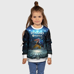 Свитшот детский Deadlock Динамо, цвет: 3D-белый — фото 2