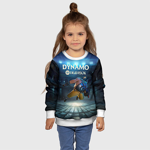 Детский свитшот Deadlock Динамо / 3D-Белый – фото 4