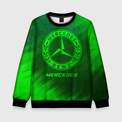 Детский свитшот Mercedes - green gradient