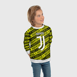 Свитшот детский Juventus pattern fc, цвет: 3D-белый — фото 2