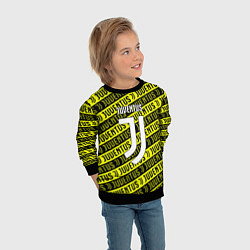 Свитшот детский Juventus pattern fc, цвет: 3D-черный — фото 2