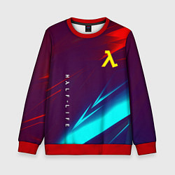 Свитшот детский Half life stripes neon, цвет: 3D-красный