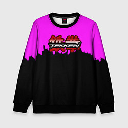 Детский свитшот Tekken розовая геометрия