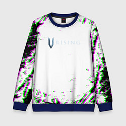 Детский свитшот Vrising глитч краски