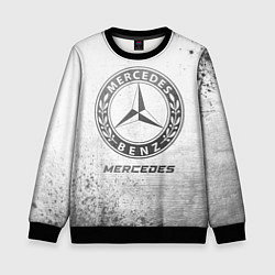 Детский свитшот Mercedes - white gradient