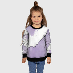 Свитшот детский Штукатурка и лавандовая краска, цвет: 3D-черный — фото 2