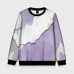 Свитшот детский Штукатурка и лавандовая краска, цвет: 3D-черный