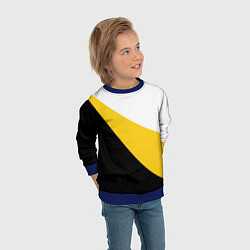 Свитшот детский Мы русские с нами Бог большой крест, цвет: 3D-синий — фото 2