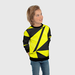 Свитшот детский Абстрактные стекло, цвет: 3D-черный — фото 2