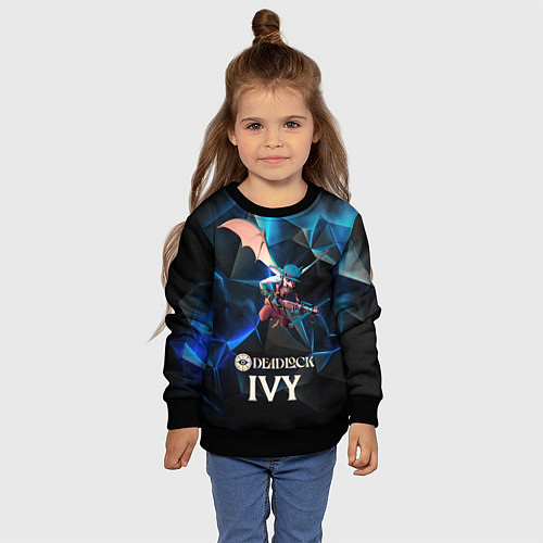 Детский свитшот Ivy Deadlock / 3D-Черный – фото 4