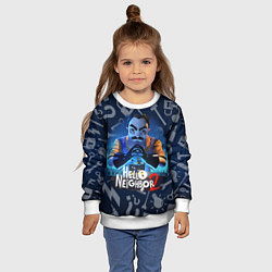 Свитшот детский Привет сосед из игры Hello Neighbor, цвет: 3D-белый — фото 2