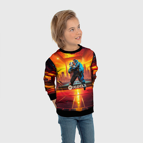 Детский свитшот Deadlock Kelvin / 3D-Черный – фото 3