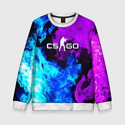 Детский свитшот CSGO neon flame
