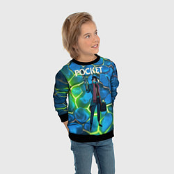 Свитшот детский Pocket Deadlock, цвет: 3D-черный — фото 2