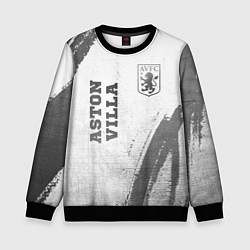 Свитшот детский Aston Villa - white gradient вертикально, цвет: 3D-черный