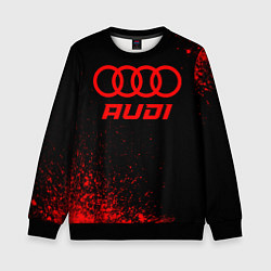 Детский свитшот Audi - red gradient