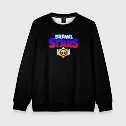 Детский свитшот Brawl stars neon logo