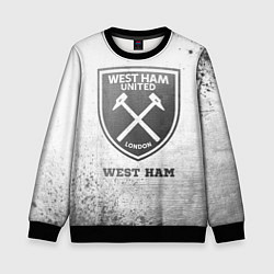 Детский свитшот West Ham - white gradient