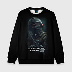 Свитшот детский CS counter terrorist, цвет: 3D-черный