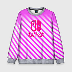 Детский свитшот Nintendo pink line