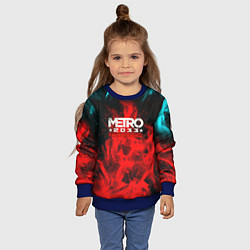 Свитшот детский Metro 2033 fire, цвет: 3D-синий — фото 2