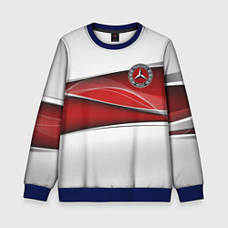 Свитшот детский Mercedes benz авто, цвет: 3D-синий