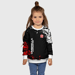 Свитшот детский Resident evil - вирус, цвет: 3D-белый — фото 2