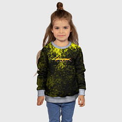 Свитшот детский Cyberpunk брызги красок, цвет: 3D-меланж — фото 2