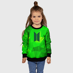 Свитшот детский BTS green poly, цвет: 3D-черный — фото 2