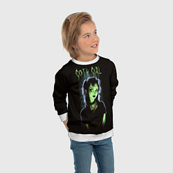 Свитшот детский Goth girl - Beetlejuice, цвет: 3D-белый — фото 2